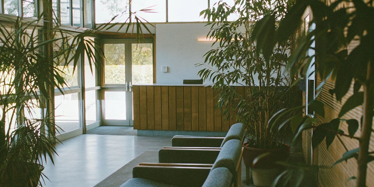 Aula moderna della scuola di inglese To Be School a Torino